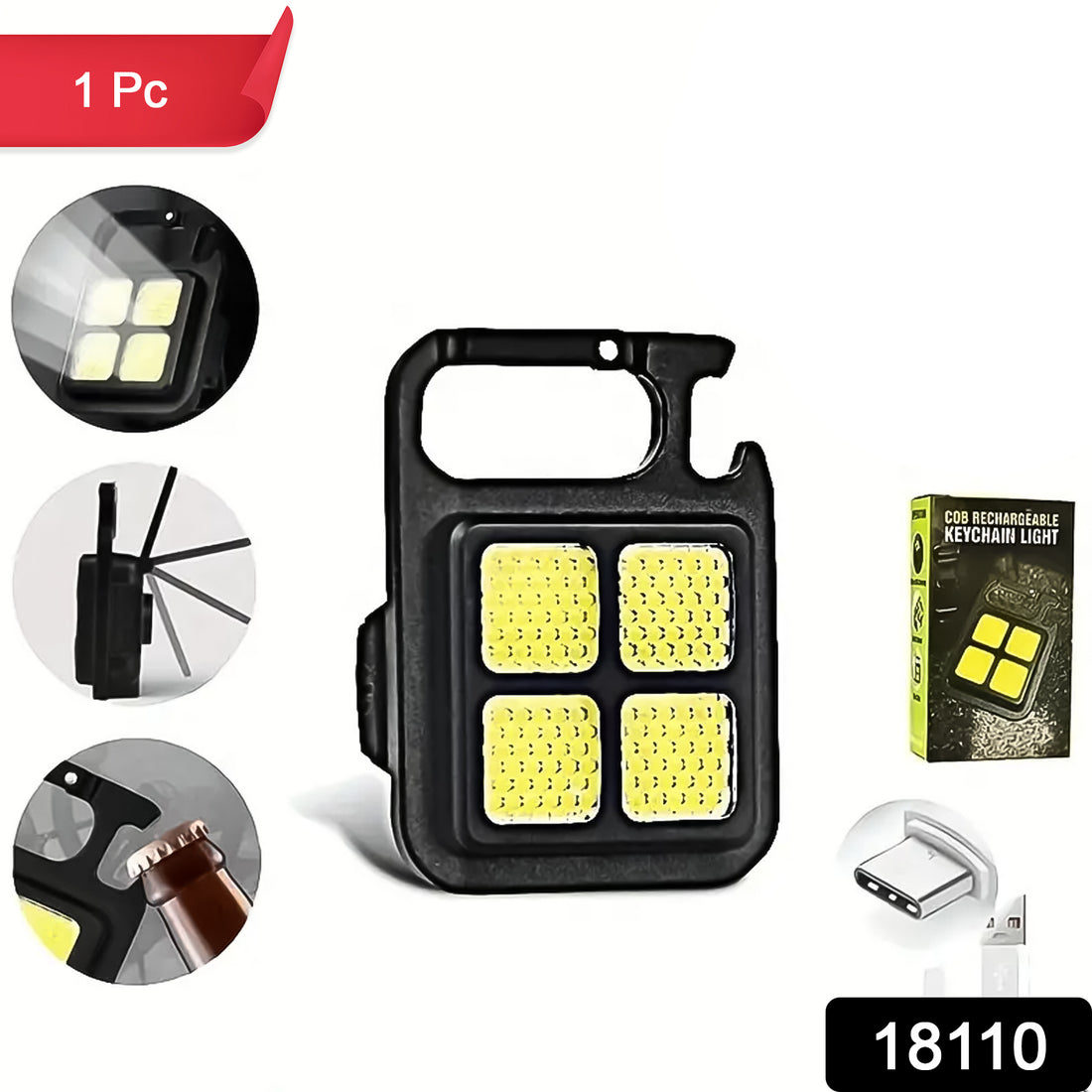 4 Led Mini Keychain Light (1 Pc) - Shop Gharse