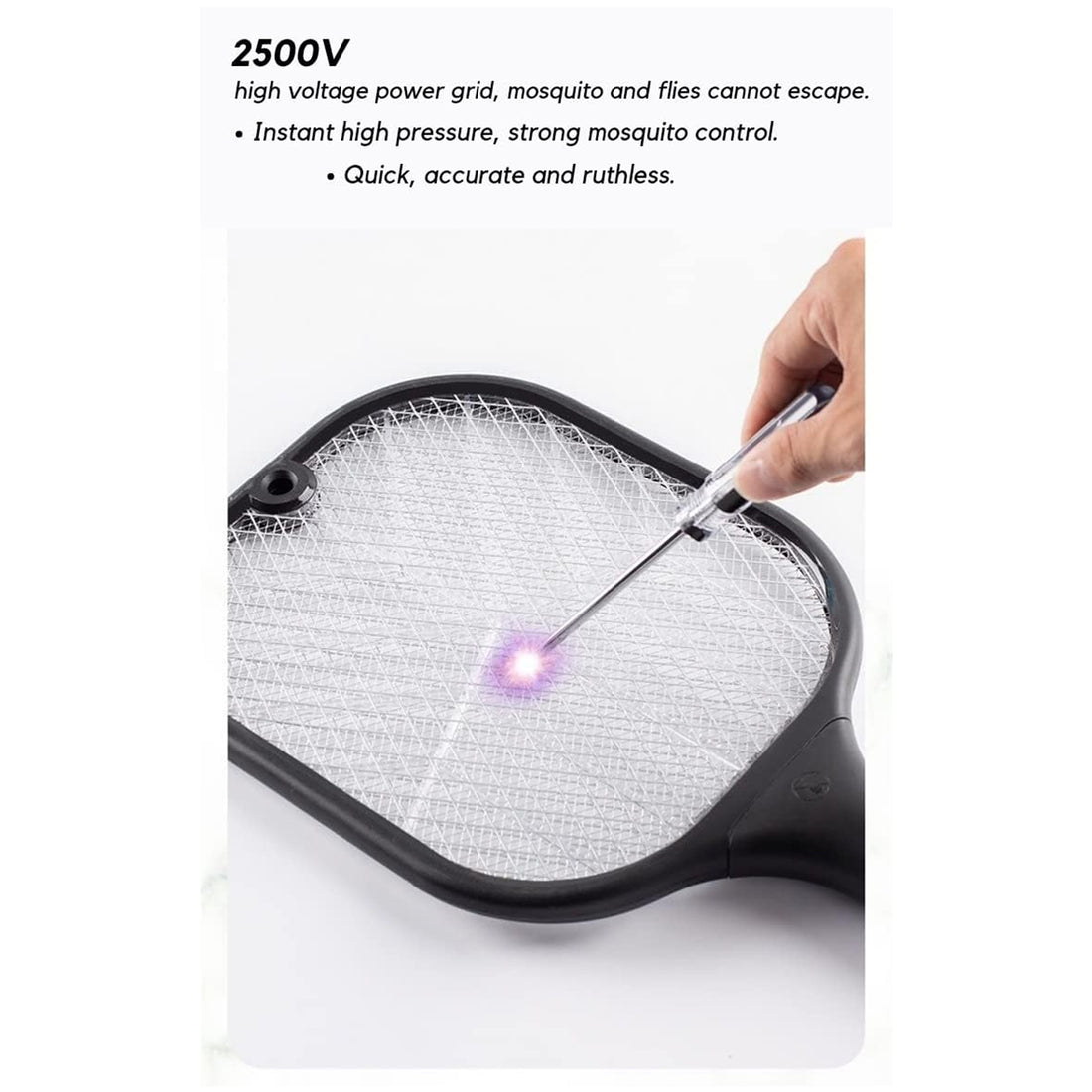 1747 Mosquito Killer Racket  Rechargeable Automatic Electric Fly Swatter  Mosquito Zapper Racket With Uv Light Lamp  Mosquito Swatter With Usb Charging Base  Electric Insect Killer Racket Machine Bat - Shop Gharse
