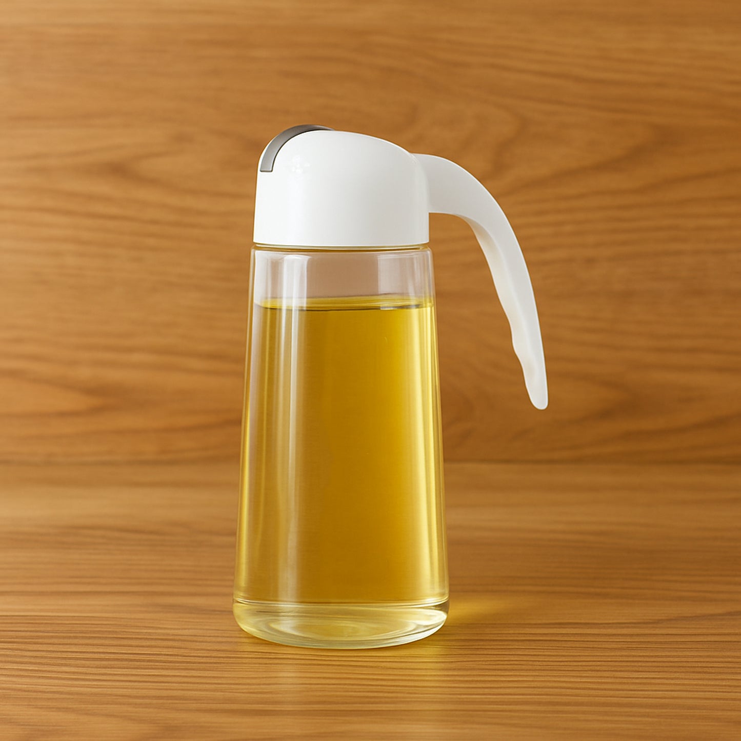 Kitchen Glass Oil Bottle Dispenser Automatic Opening Closing Home Bottles For Oil And Vinegar Honey Olive Oil Container (630ml) - Shop Gharse