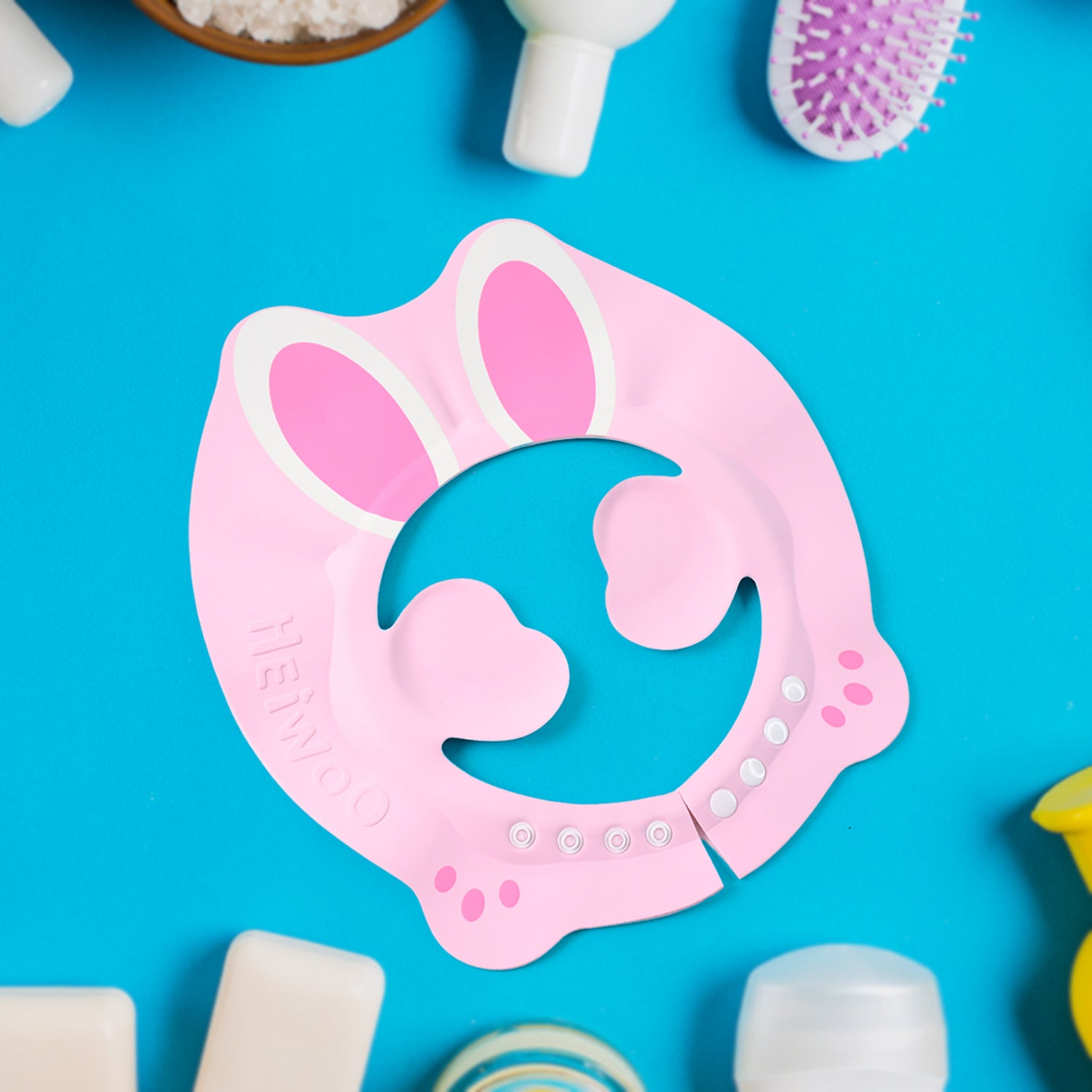 Adjustable Bunny Ear Baby Shower Cap (1 Pc) - Shop Gharse