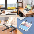1320 Adjustable Laptop Stand Holder With Built-in Foldable Legs And High Quality Fibre - Shop Gharse