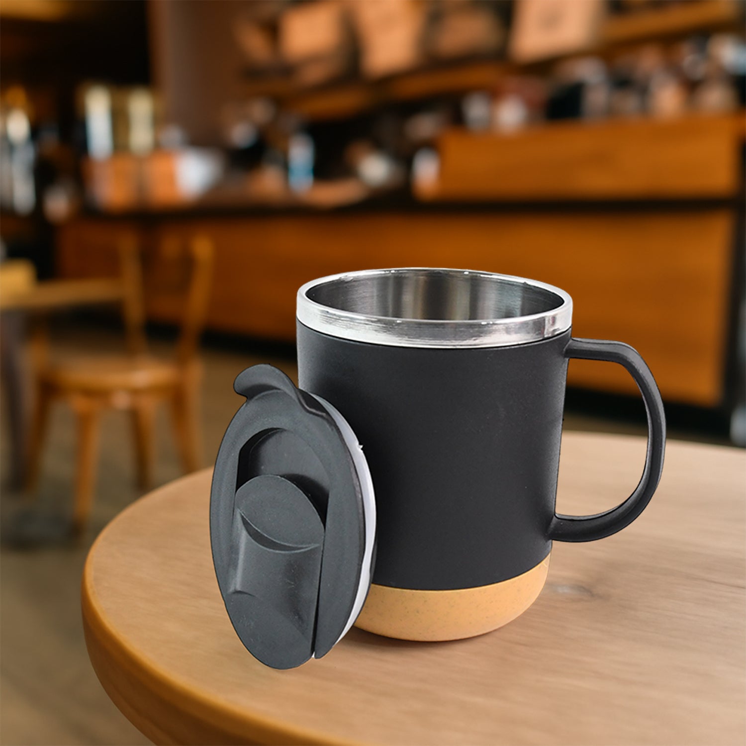 Insulated Coffee Mug With Spill-proof Lid (Approx 450ml  1 Pc) - Shop Gharse