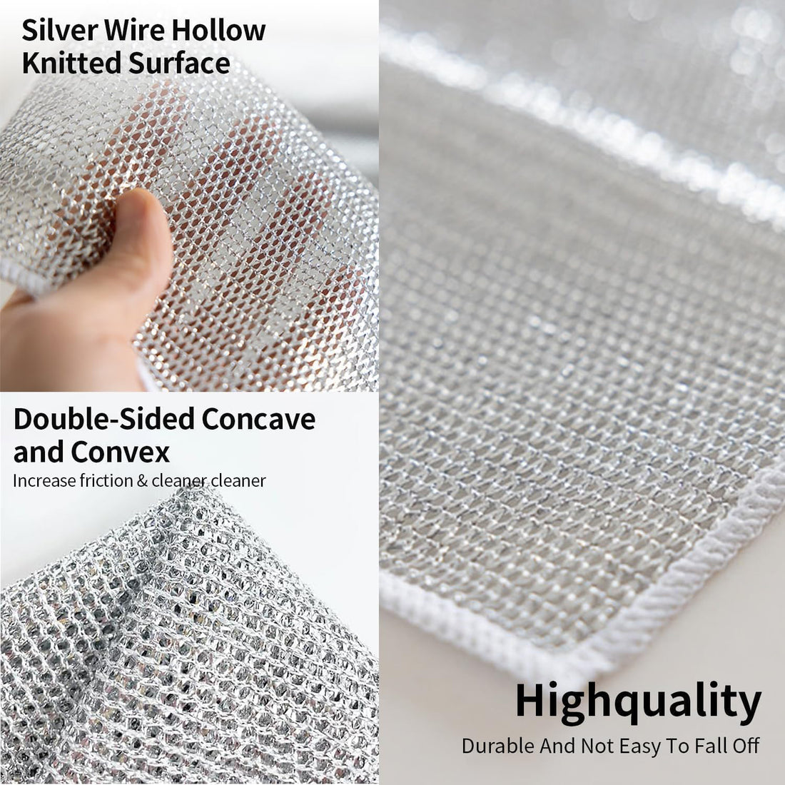 One-sided Multipurpose Microfiber Cloths Scrubber (1 Pc  20x20 Cm) - Shop Gharse