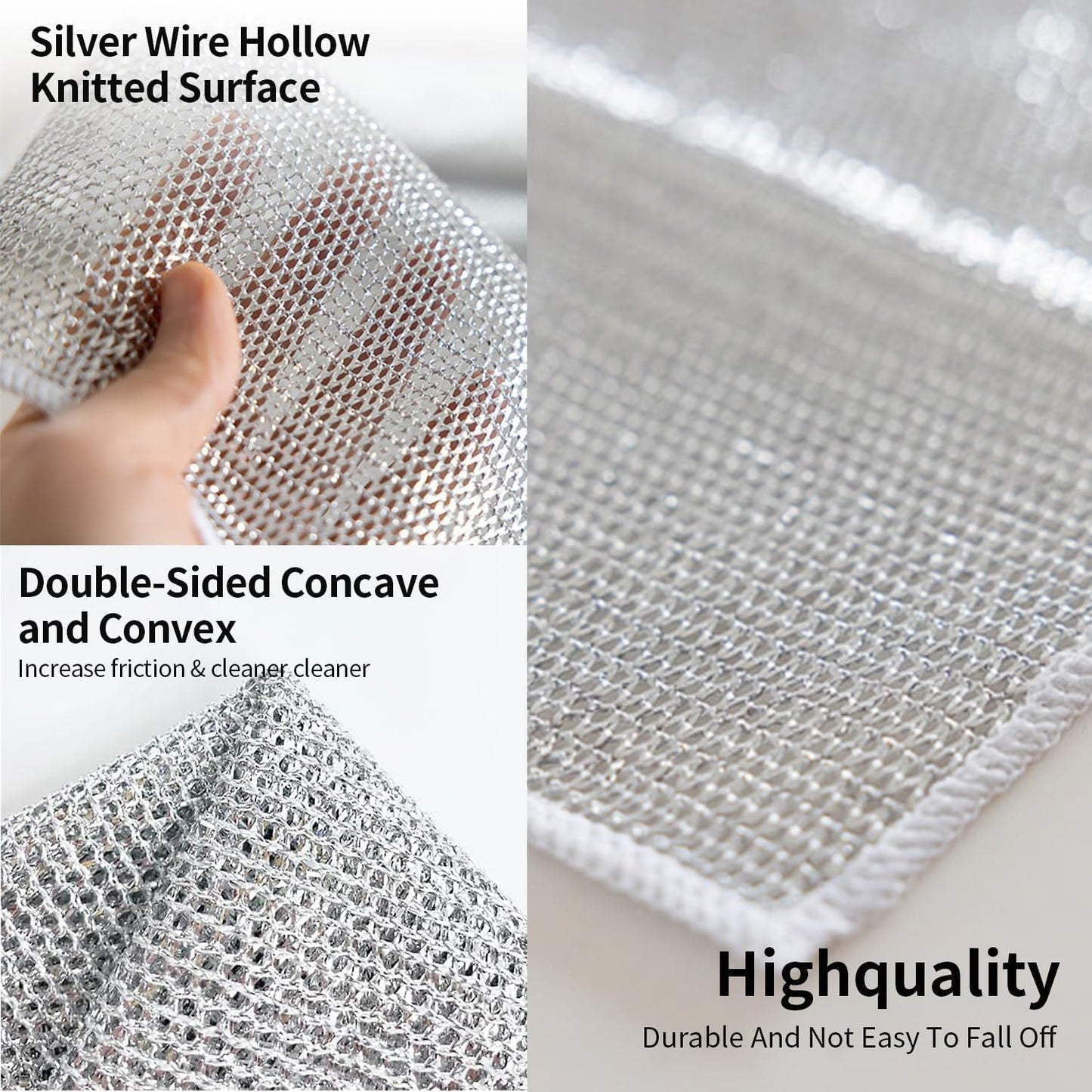 One-sided Multipurpose Microfiber Cloths Scrubber (1 Pc  20x20 Cm) - Shop Gharse