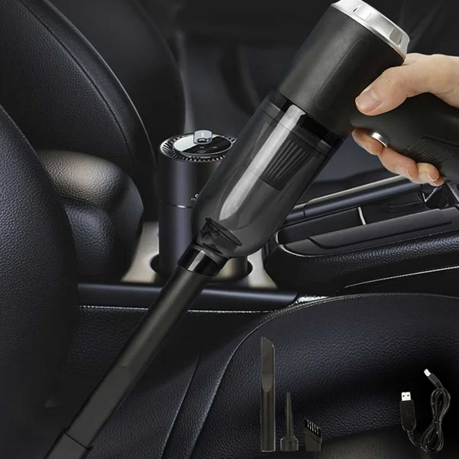 7394 3 In 1 Car Mini Vacuum Cleaner With Blower Wireless Portable Rechargeable Handheld High Power Suction Vacuum Cleaning Machine For Home Car Computer Keyboard Cordless Air Blowing Dusting - Shop Gharse