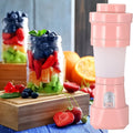 Foldable Electric Juicer Portable Blender Stainless Steel 6 Blades (500 Ml) - Shop Gharse