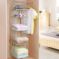 4526 Multipurpose 5 Layer Folding Clothes Storage Rackscloset For Students Wardrobe Shelves Socks Scarf T-shirt Etchanging Organizer Storage Holders  Racks - Shop Gharse