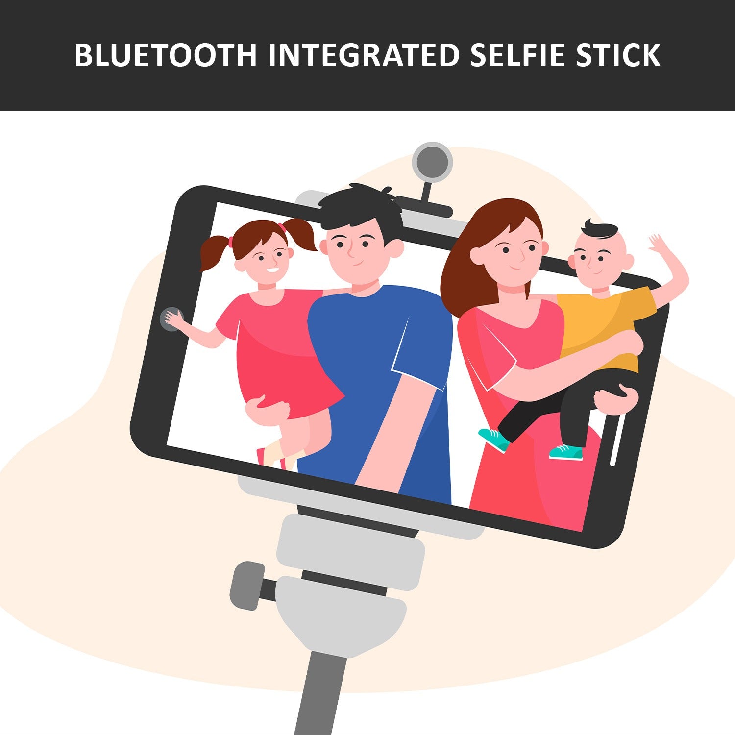 6401 Bluetooth Selfie Stick Portable Phone Tripod Stand For Mobile - Shop Gharse