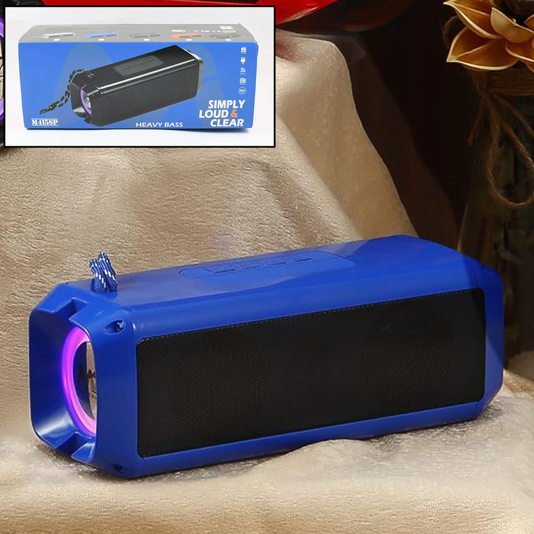 Portable Wireless Rechargeable Speaker Bluetooth Speaker (1 Pc) - Shop Gharse
