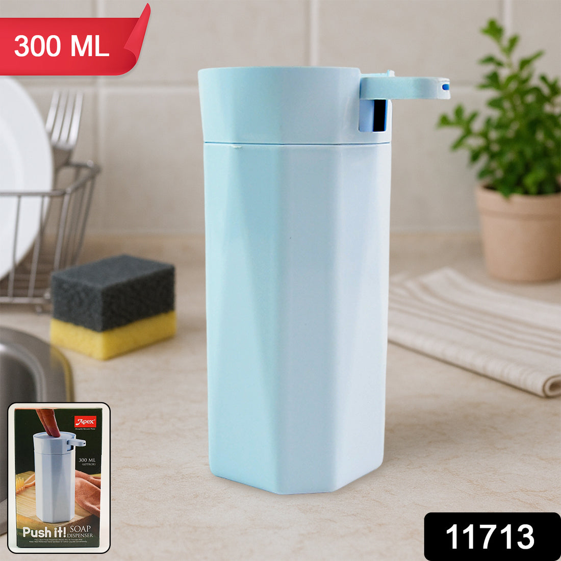 Apex Push It Soap Dispenser Approx 300ml (1 Pc) - Shop Gharse