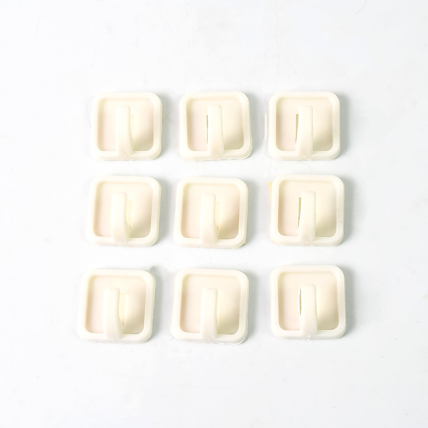 Adhesive Hooks For Wall Hanging Clothes Strong Adhesive Hooks (9 Pcs Set) - Shop Gharse