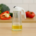 Kitchen Glass Oil Bottle Dispenser Automatic Opening Closing Home Bottles For Oil And Vinegar Honey Olive Oil Container (630ml) - Shop Gharse