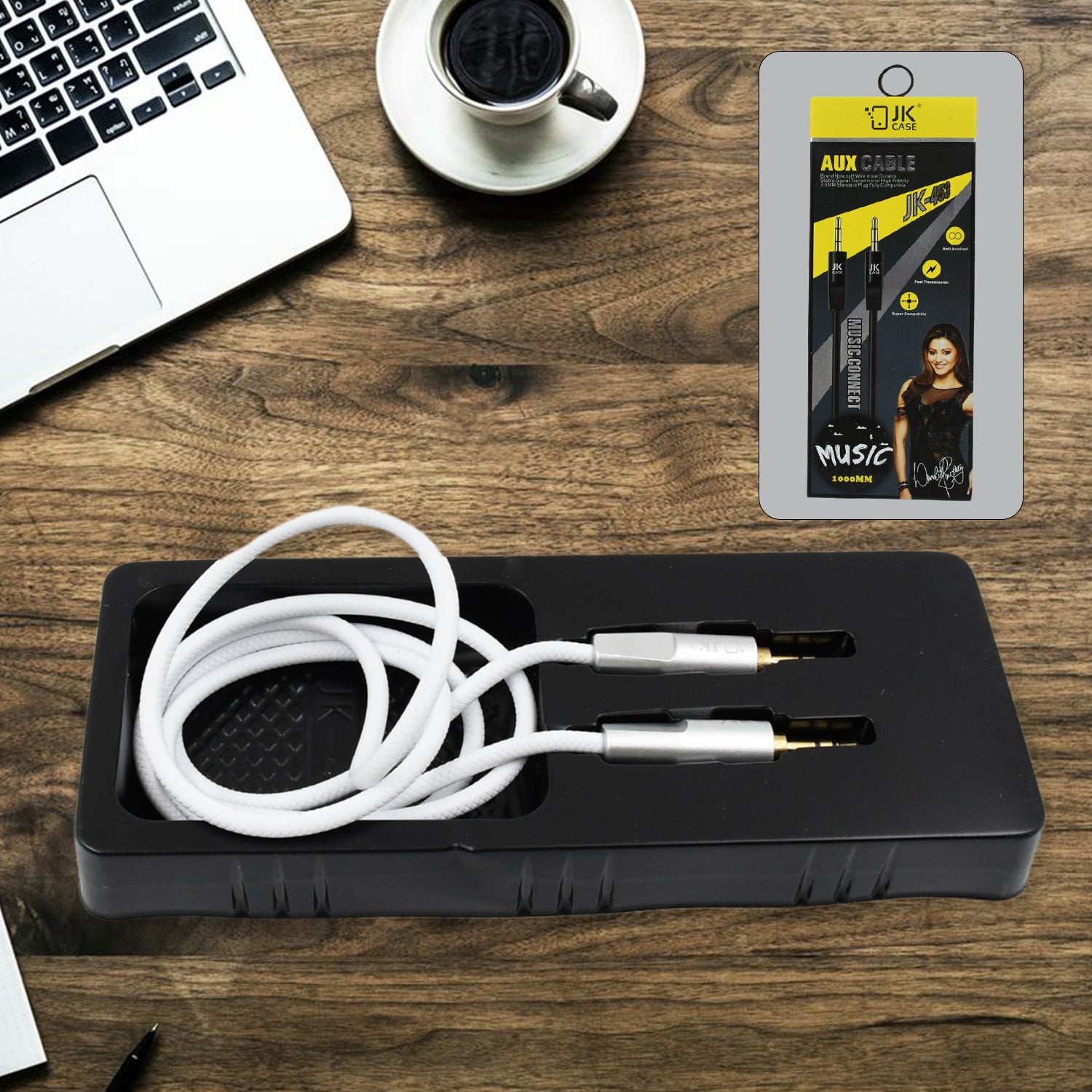 Aux Cable For Mobile And Tablet Home  Car Stereos  More (1 Pc  1000mm) - Shop Gharse