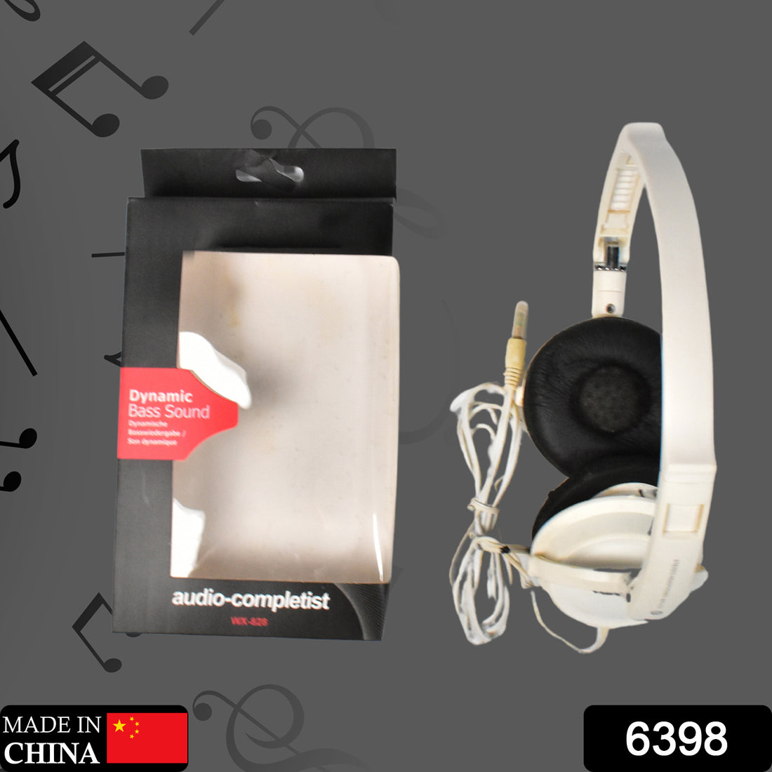 6397 Fold Able Stereo Headphones For Mobiles Dj Style High-performance Headphones Wired Headphones With Mic On-ear Headphones (1pc) - Shop Gharse