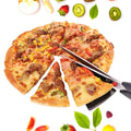 Stainless Steel Pizza Cutter Scissors Plastic Handle With Removable Spatula - Shop Gharse