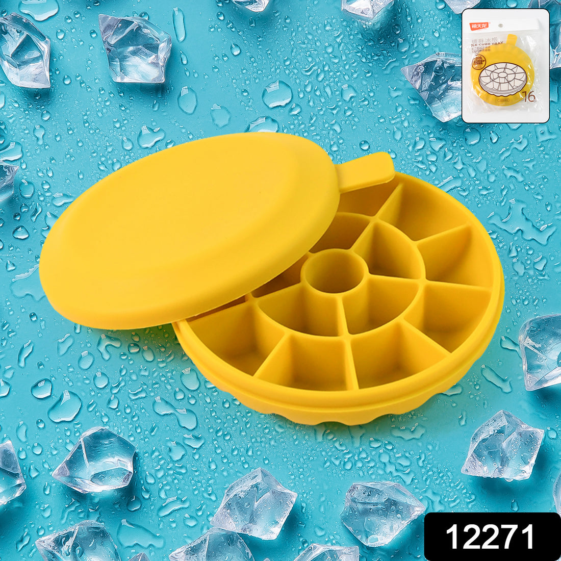 Ice Cube Tray With Lid Grid-16 (1 Pc) - Shop Gharse