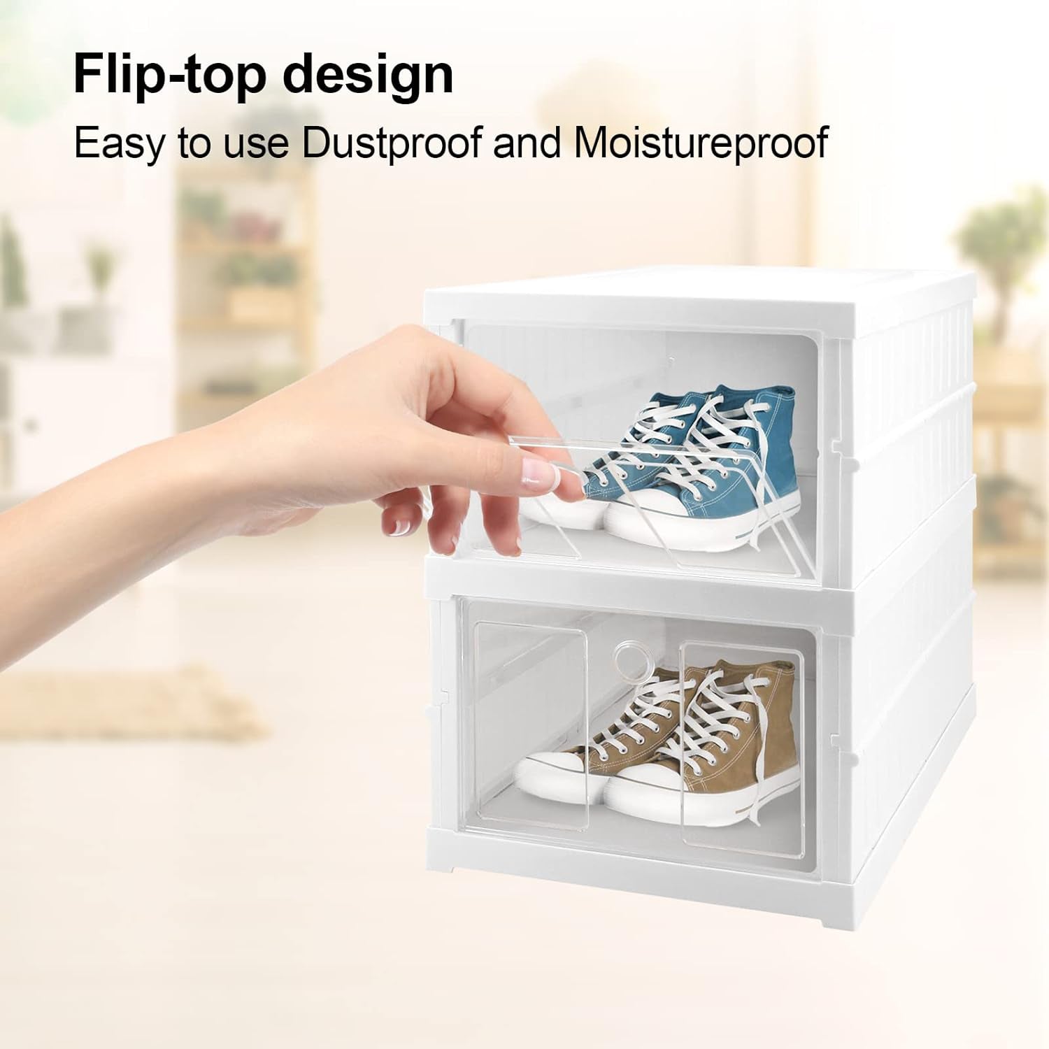 Stackable Multifunctional Storage For Clothes Foldable Drawer Shelf Basket Utility Cart Rack Storage Organizer Cart For Kitchen Pantry Closet Bedroom Bathroom Laundry (2 Layer 1 Pc) - Shop Gharse