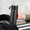 Stainless Steel Vacuum Flask Set With 3 Steel Cups Combo For Coffee Hot Drink And Cold Water Flask Ideal Gifting Travel Friendly Latest Flask Bottle. (500ml) - Shop Gharse
