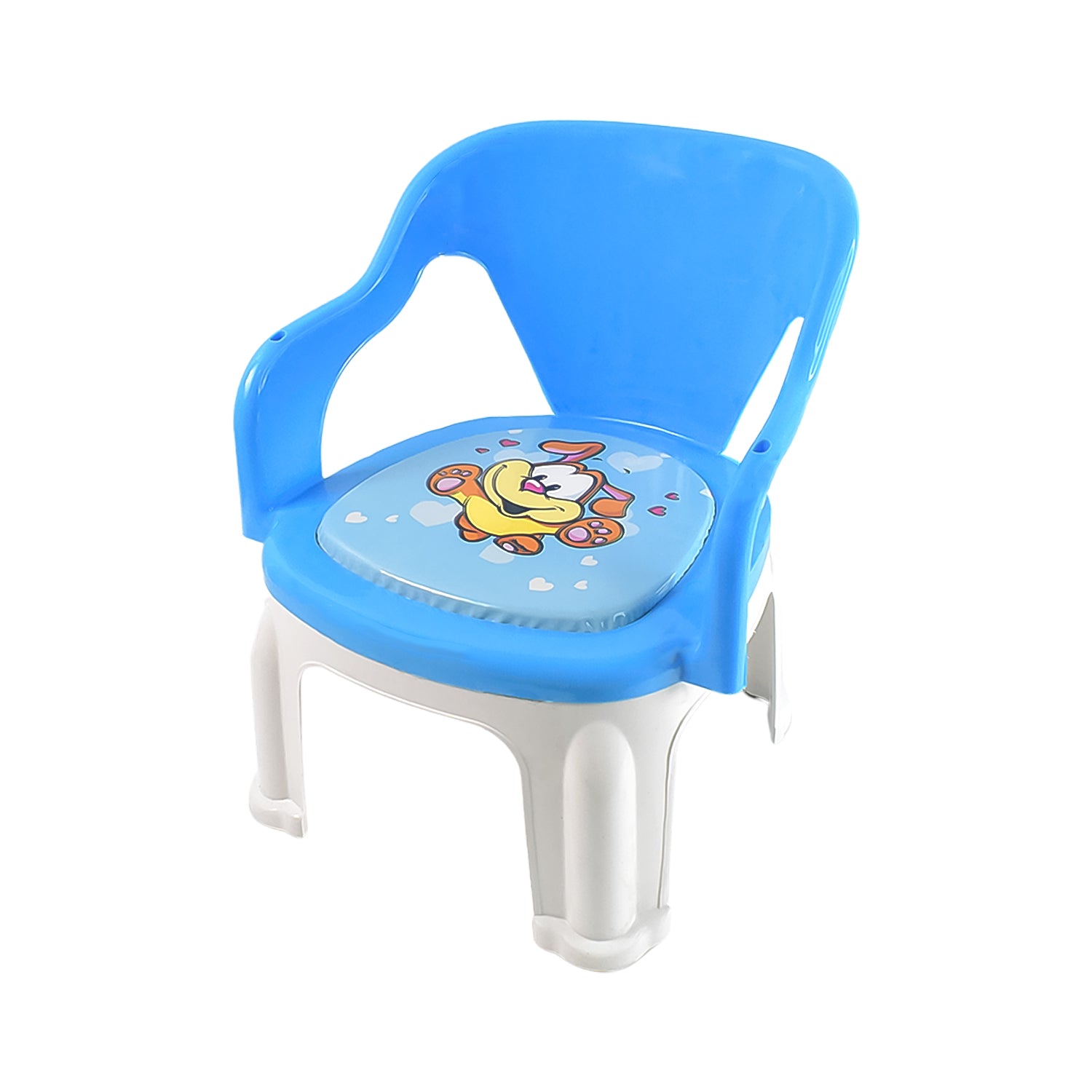 Plastic Multipurpose Strong And Durable Baby Chair With Cushion Base (1 Pc) - Shop Gharse