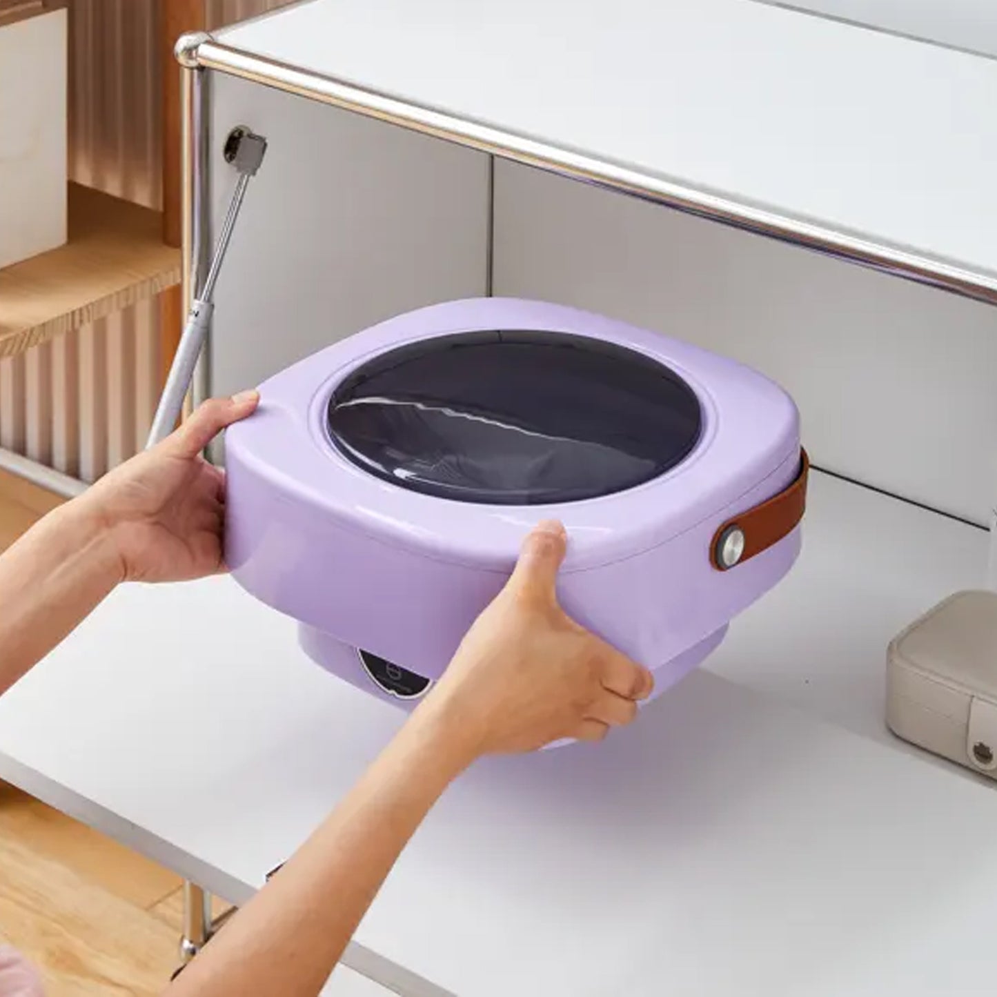 7272 Mini Washing Machine Foldable Mini Washer With Drain Basket Portable Washing Machine Foldable For Laundry Travel Camping Rv Baby Clothes - Shop Gharse