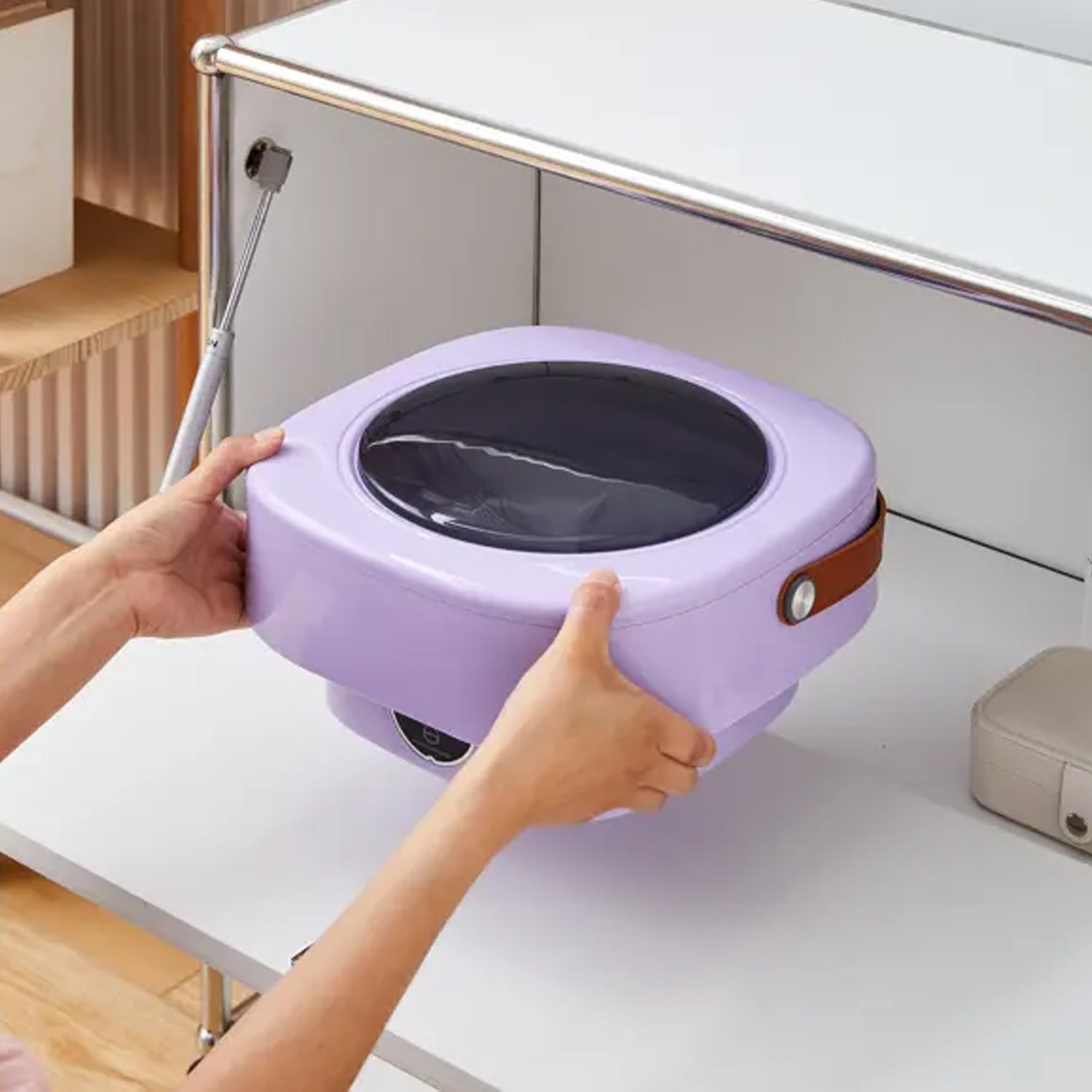 7272 Mini Washing Machine Foldable Mini Washer With Drain Basket Portable Washing Machine Foldable For Laundry Travel Camping Rv Baby Clothes - Shop Gharse