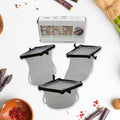 5985  Reusable Silicone Food Storage Bag 3 Bag Set Leakproof Lock Reusable Flat Bottom Freezer Bags Sandwich Bags  Silicone Food Grade Kids Snack Bags  Bpa Free Microwave Dishwasher Safe - Shop Gharse