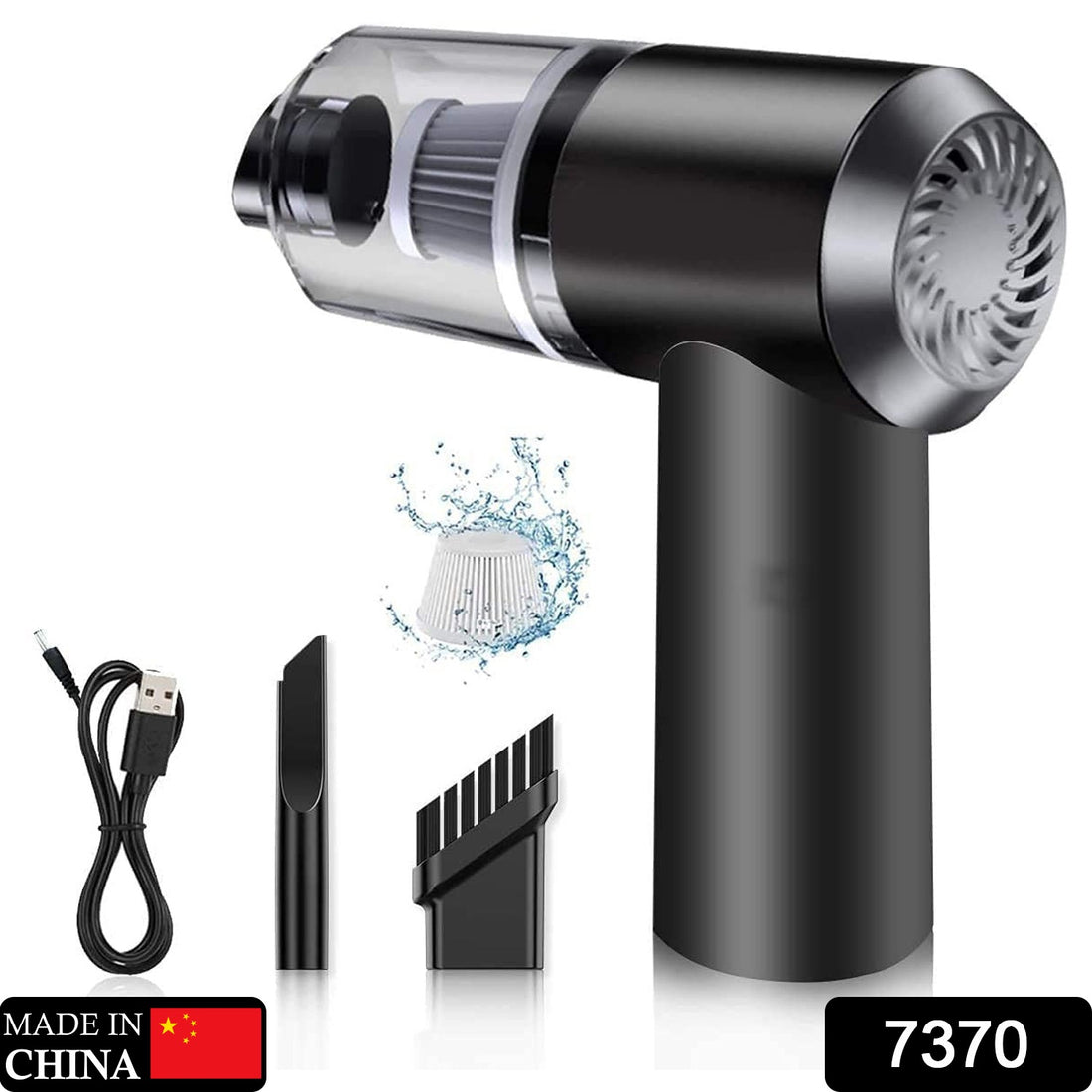 7370  Vacuum Cleaner Dust Collection  2 In 1 Car Vacuum Cleaner 120w High-power Handheld Wireless Vacuum Cleaner Home Car Dual-use Portable Usb Rechargeable - Shop Gharse