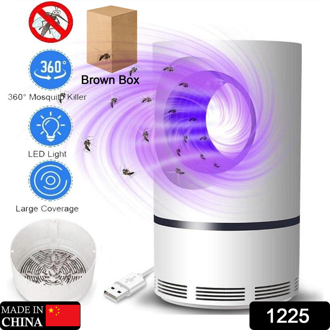 1225 Electronic Led Mosquito Killer Lamps Machine For Home Insect Killer Electric Powered Machine Eco-friendly Baby Freezer Household Bin Display Rack - Shop Gharse