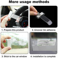 Windscreen Cardholder Fastag Stand Transparent Ticket Holder Car (2 Pc Set) - Shop Gharse