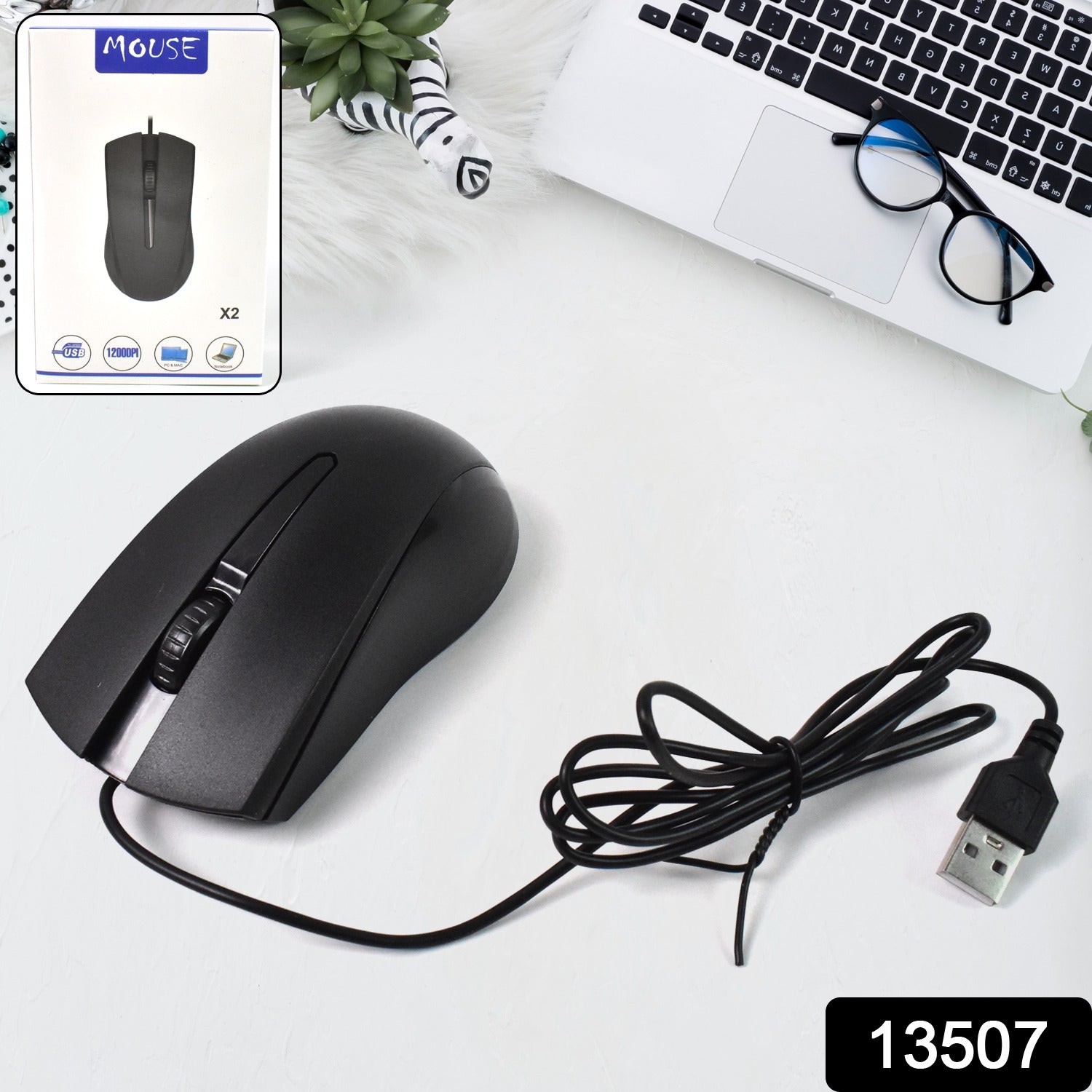 Computer  Laptop Wired Optical Mouse X2 (1 Pc) - Shop Gharse