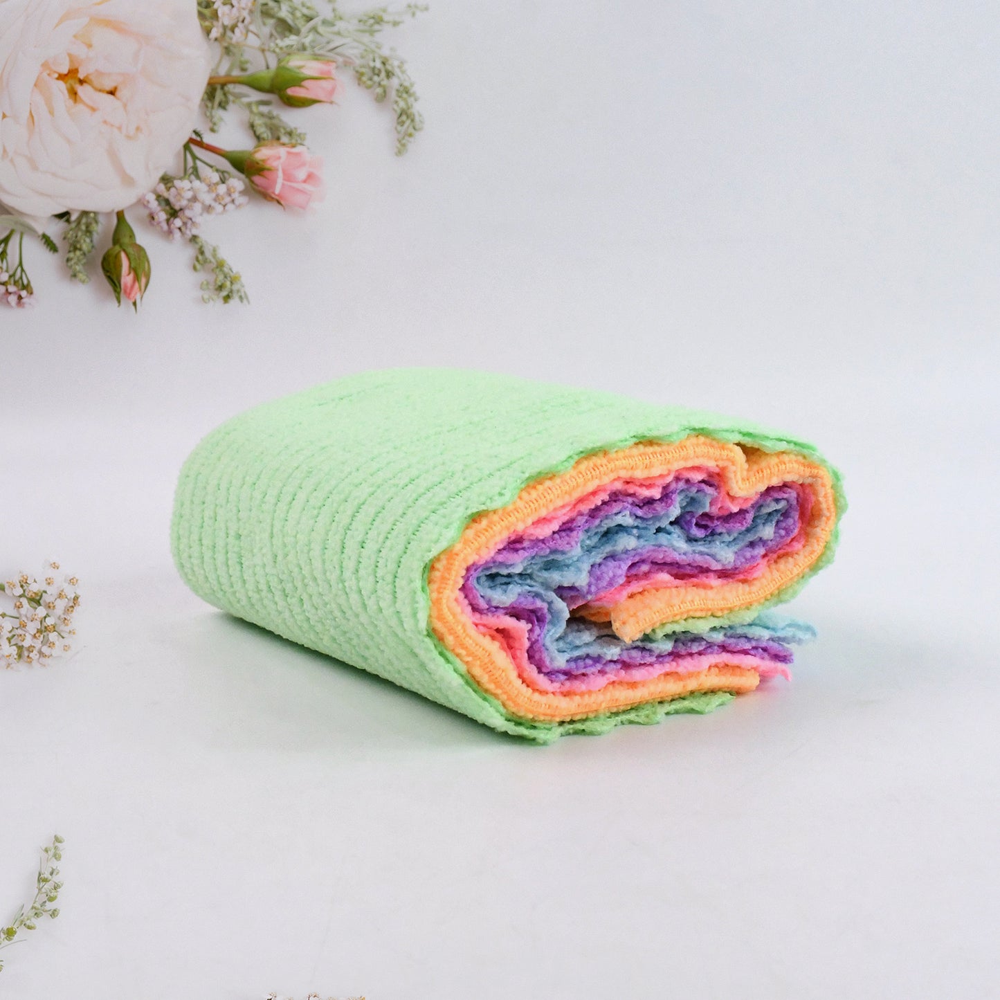 Pack Of 5 Microfiber Cleaning Pochha Super Absorbent Microfiber Cleaning Cloth - Shop Gharse