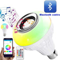 1363 Wireless Bluetooth Sensor 12w Music Multicolor Led Bulb With Remote Controller - Shop Gharse