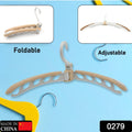 0279 Portable Folding 360 Degree Rotating Clothes Hangers Travel Foldable  Adjustable Accessories Foldable Clothes Hangers Drying Rack For Travel (1 Pc) - Shop Gharse