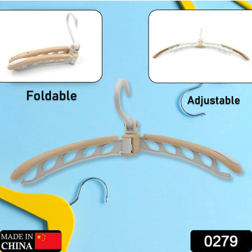 0279 Portable Folding 360 Degree Rotating Clothes Hangers Travel Foldable  Adjustable Accessories Foldable Clothes Hangers Drying Rack For Travel (1 Pc) - Shop Gharse