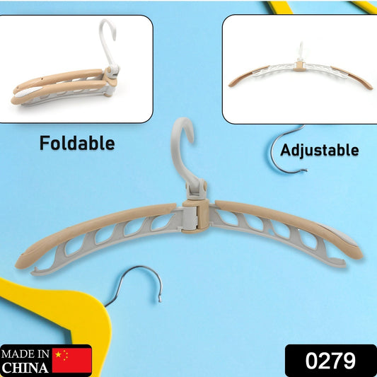 0279 Portable Folding 360 Degree Rotating Clothes Hangers Travel Foldable  Adjustable Accessories Foldable Clothes Hangers Drying Rack For Travel (1 Pc) - Shop Gharse