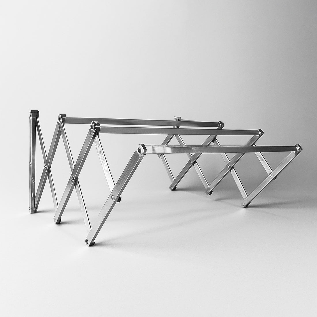 Stainless Steel Wall-mounted Folding Clothes Drying Rack - Shop Gharse