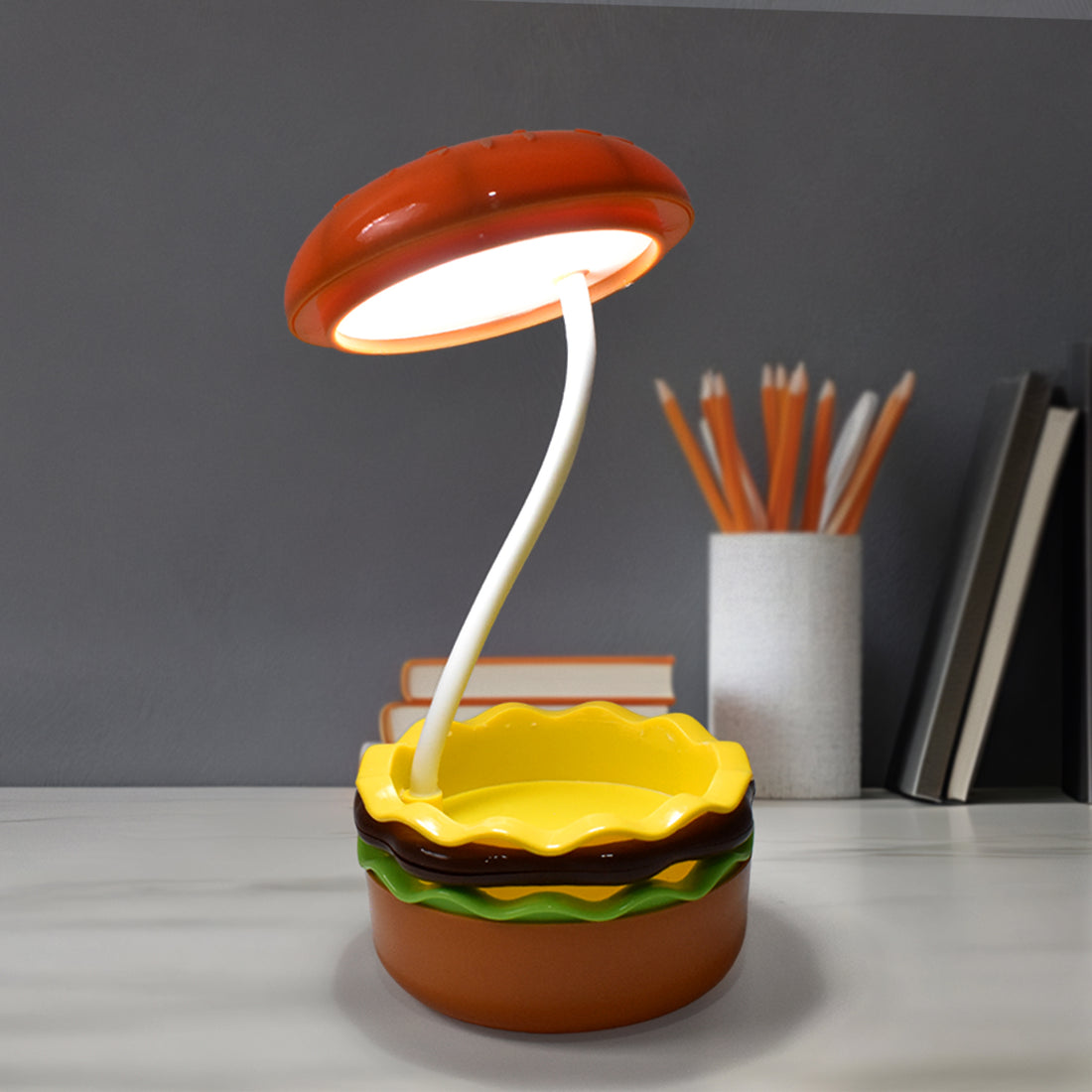 Burger Delight Folding Led Night Lamp (1 Pc) - Shop Gharse