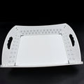 10018 Foldable Serving Tray Plastic Serving Traywith Handle Serving Tray For Food Kitchen Outdoors Restaurants (1 Pc) - Shop Gharse