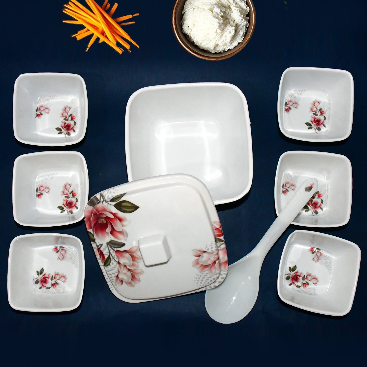 Hector High Quality Dinning Dinner  Pudding Set (9 Pcs Set) - Shop Gharse