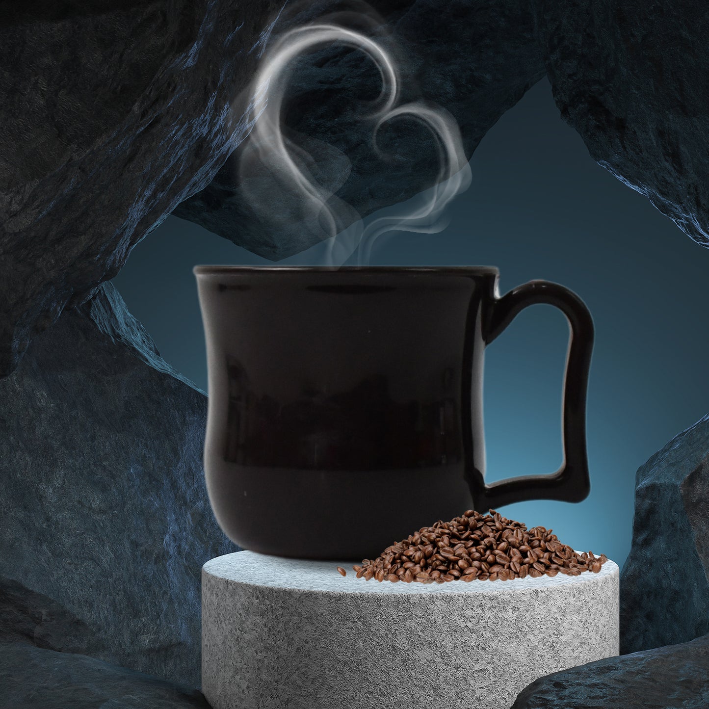 Premium Plastic Coffee  Tea Cups  Mug With Handle(1 Pc  Loose  Black) - Shop Gharse