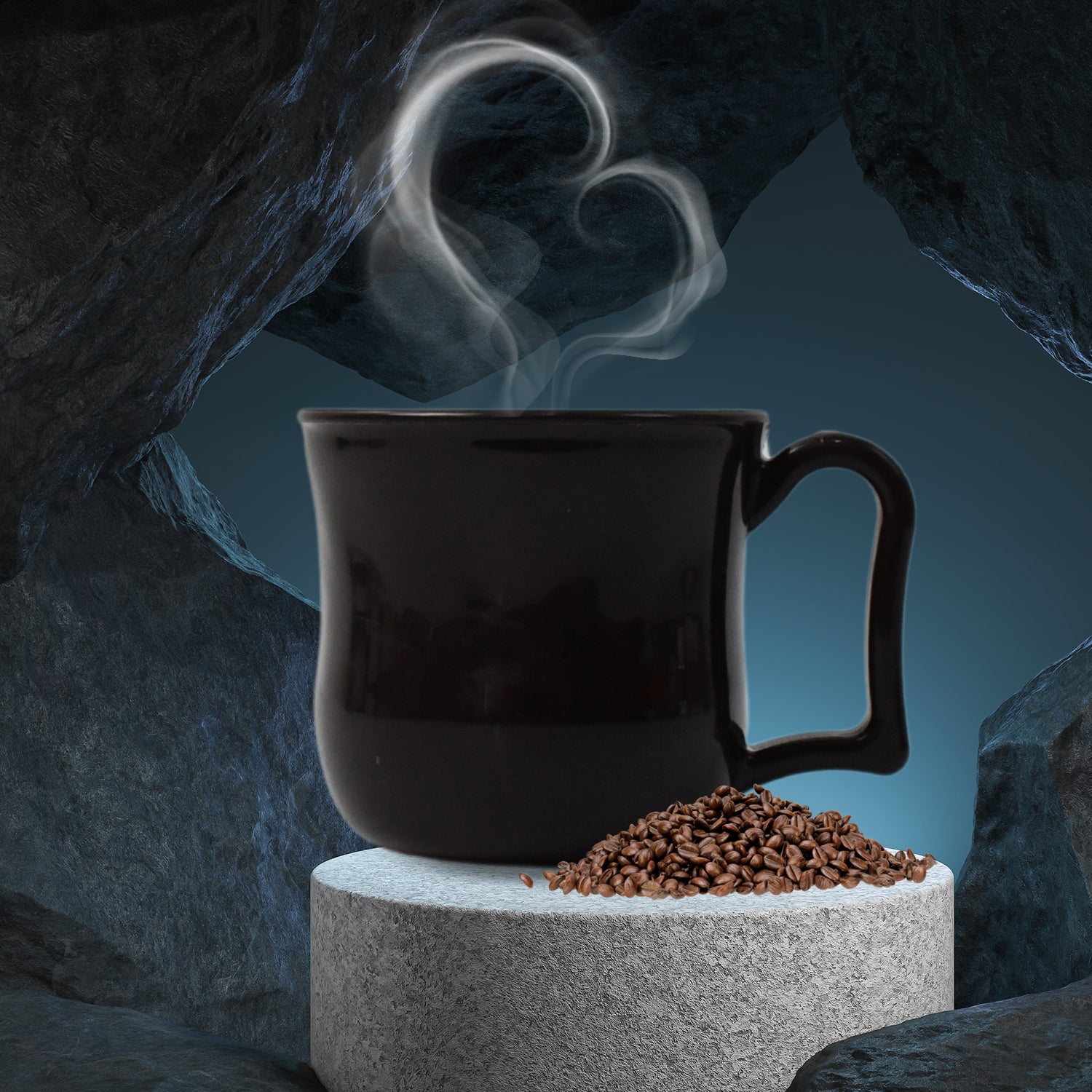 Premium Plastic Coffee  Tea Cups  Mug With Handle(1 Pc  Loose  Black) - Shop Gharse