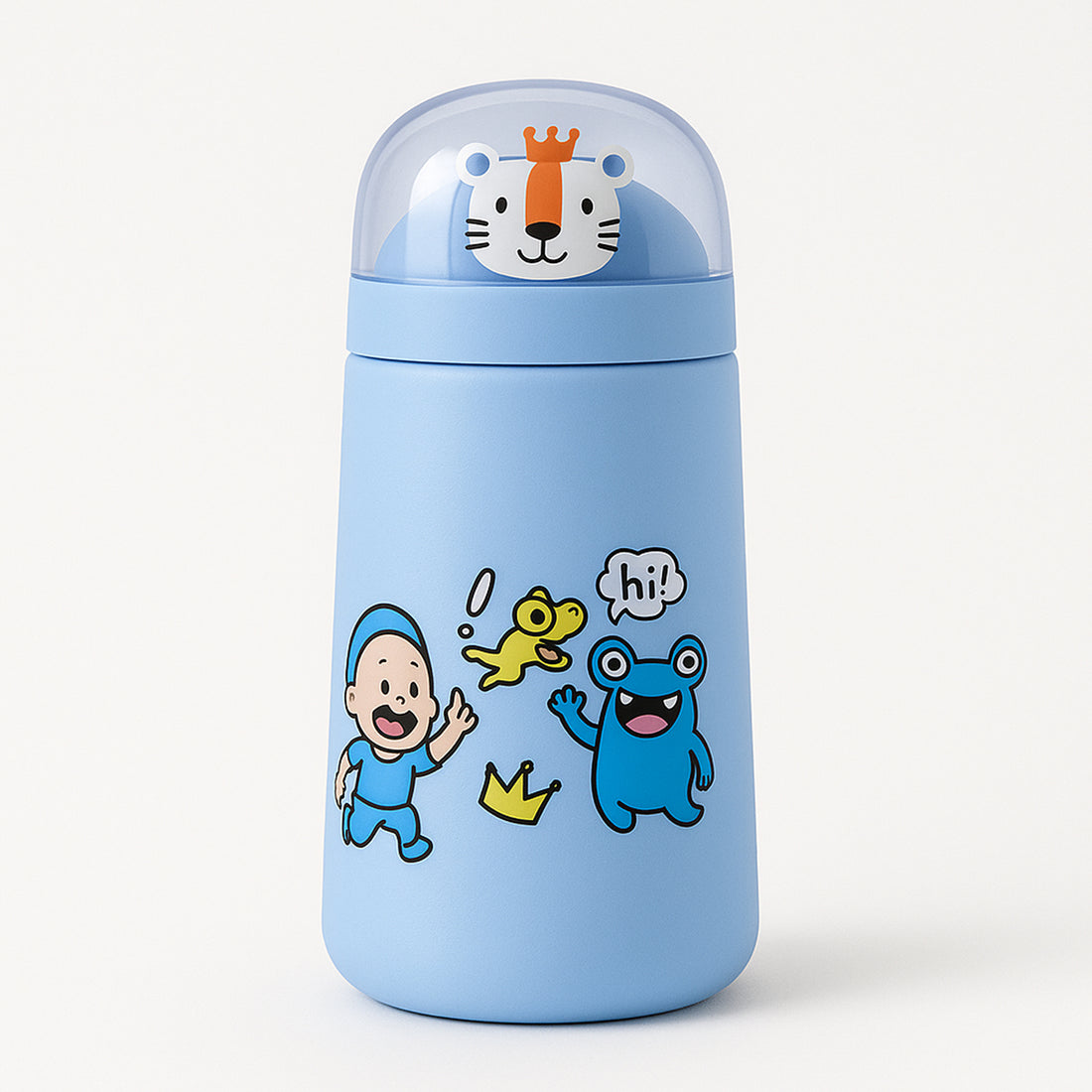 Double Wall Cartoon Glass Water Bottle 350ml (1 Pc) - Shop Gharse