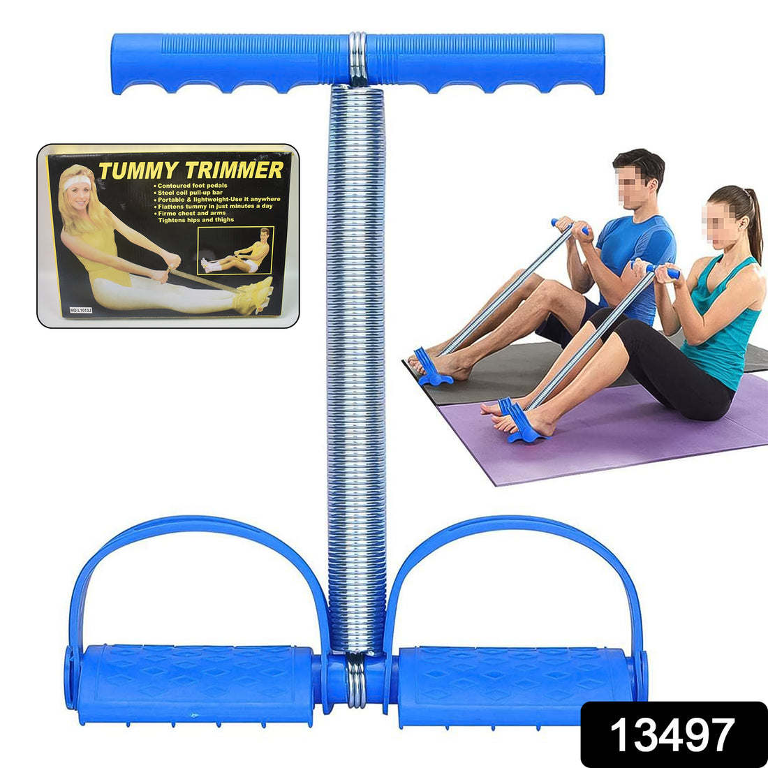 Spring Tension Pull Rope Resistance Band Exercise Strap Single Spring (1 Pc) - Shop Gharse