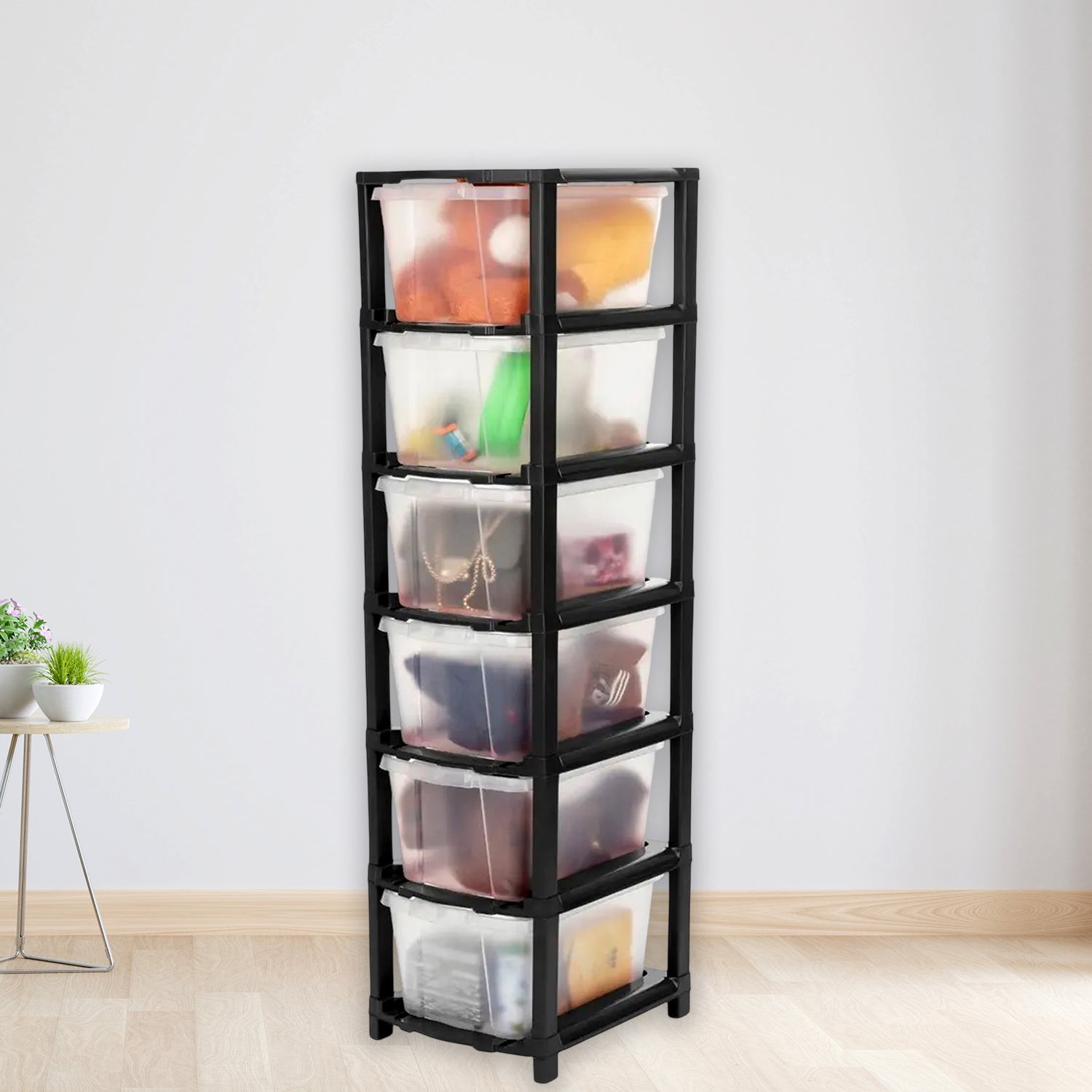 6-layer Modular Plastic Drawer Storage Cabinet - Shop Gharse