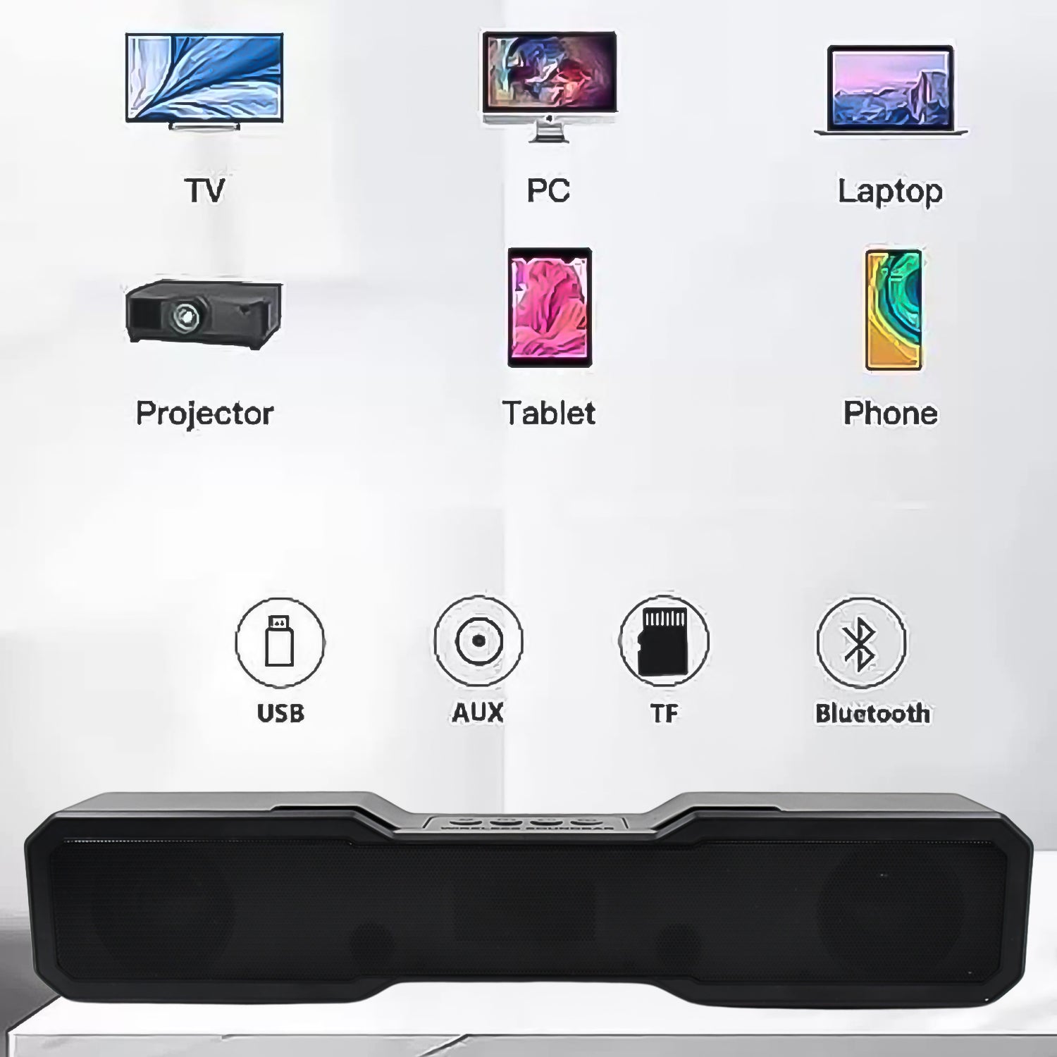 3d Sound Wireless Bluetooth Speaker (1 Pc) - Shop Gharse