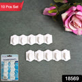 Small Adhesive Hooks For Wall Hanging Adhesive Hooks (10 Pcs Set) - Shop Gharse