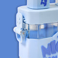 2in1 Dual Compartment Water Bottle With Straw And Adjustable Shoulder Straps (1 Pc  Multi Color) - Shop Gharse