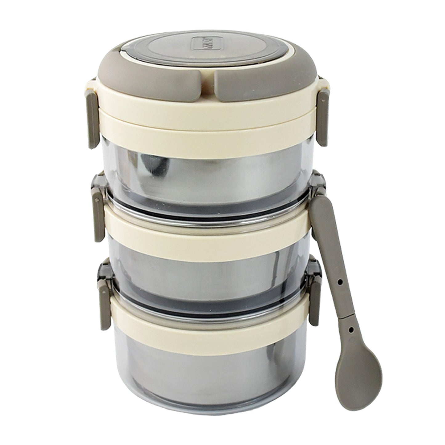 Ganesh Steko-3 Triple Layer Stainless Steel Insulated Lunch Box Set - Shop Gharse