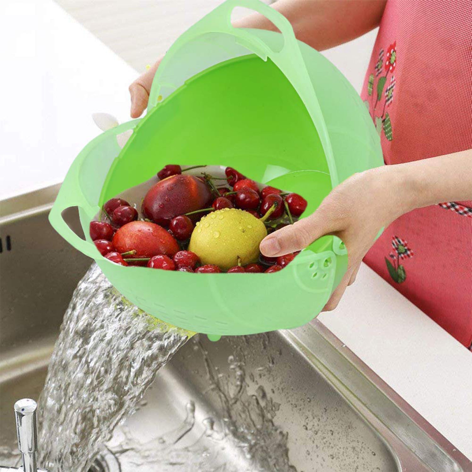 Apex Smart Basket 3in1 Multiuse Fruit And Vegetable Bowl  (1 Pc  Mix Color) - Shop Gharse