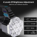 Portable Flashlight  Torch  Cob 7led Hand Light Usb Rechargeable Light With Side Light (1 Pc) - Shop Gharse